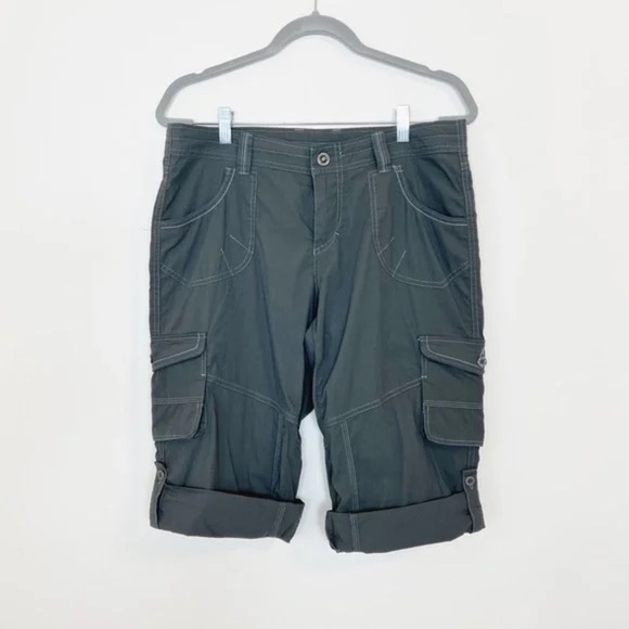 Kuhl Women’s Capri Cargo Hiking Pants Size 10 With Drawstring Waist - Picture 2 of 12